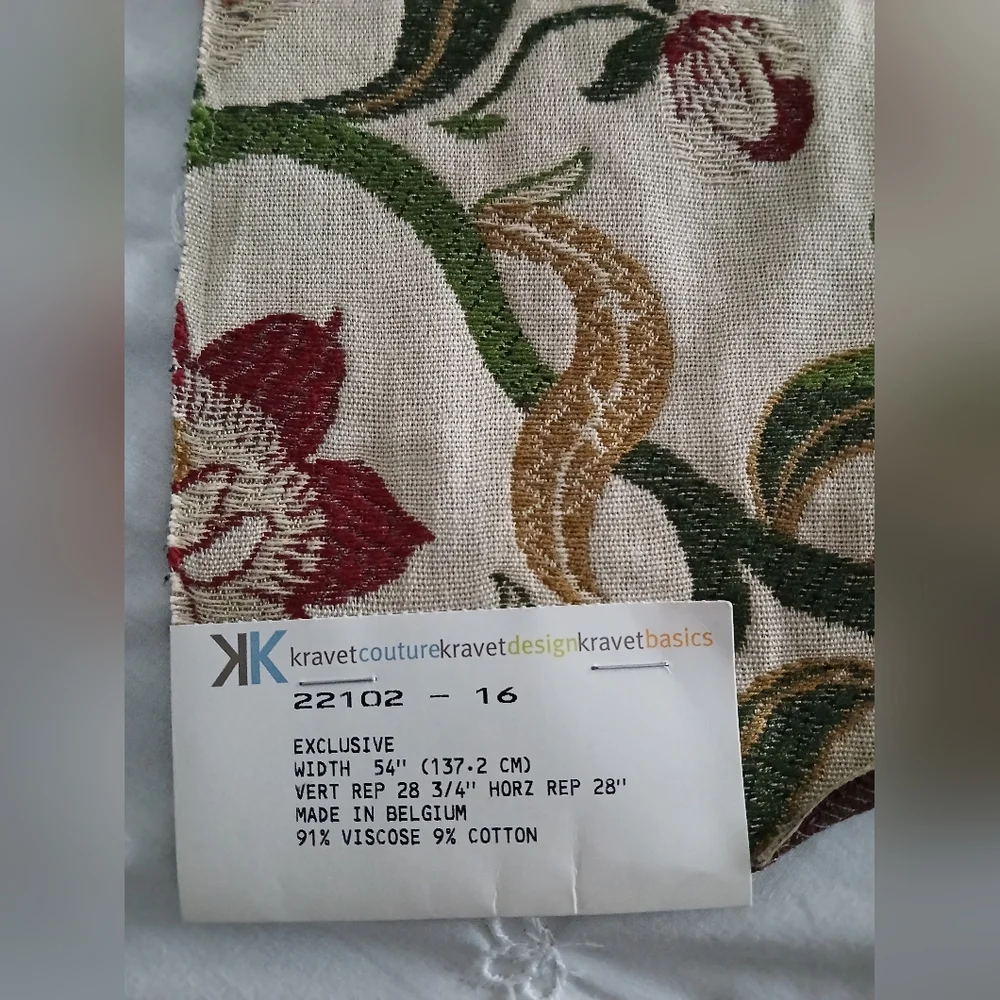 Fabric Remnant Kravet Couture design basics Belgium 24